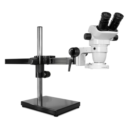 Scienscope SSZ Stereo Zoom Microscope With Compact LED Light On Gliding Stand SZ-PK5-E1